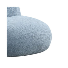 Weston 21.5"W Blue Chenille Deer-Shaped Kids Chair