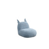 Weston 21.5"W Blue Chenille Deer-Shaped Kids Chair