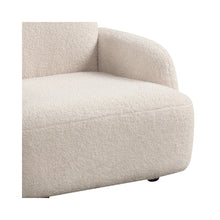 Raelynn 25.5"W Beige Sherpa Bear-Shaped Kids Armchair