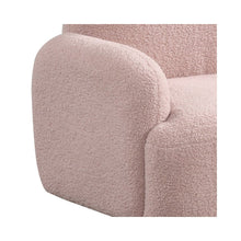 Raelynn 25.5"W Pink Sherpa Bear-Shaped Kids Armchair