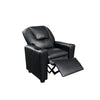 Marisa 23"W Black PU Leather Kids Recliner Chair with Cupholder