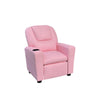 Marisa 23"W Pink PU Leather Kids Recliner Chair with Cupholder