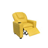 Marisa 23"W Yellow PU Leather Kids Recliner Chair with Cupholder