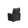 Perline 23"W Black PVC Fabric Kids Recliner Chair with Cupholder