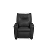 Perline 23"W Black PVC Fabric Kids Recliner Chair with Cupholder