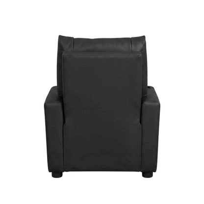 Black PVC Kids Recliner Chair with Cupholder and Contemporary Style