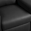 Black PVC Kids Recliner Chair with Cupholder and Contemporary Style