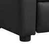 Black PVC Kids Recliner Chair with Cupholder and Contemporary Style