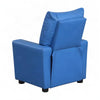 Furnifact Kids Recliner Chair with Cupholder and Foam-Padded Seat, Blue