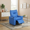 Furnifact Kids Recliner Chair with Cupholder and Foam-Padded Seat, Blue
