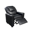 Marisa 23"W Black PU Leather Kids Recliner Chair with Cupholder