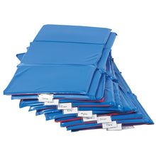 Angels Rest® Nap Mat 1" 3 Section Folding Mat - 10 Pack