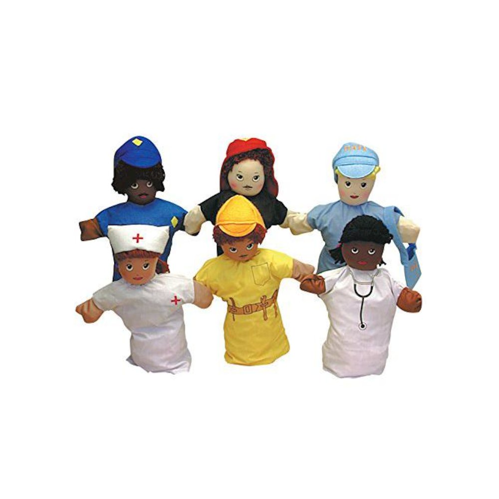 9" Career Hand Puppets - Set of 6