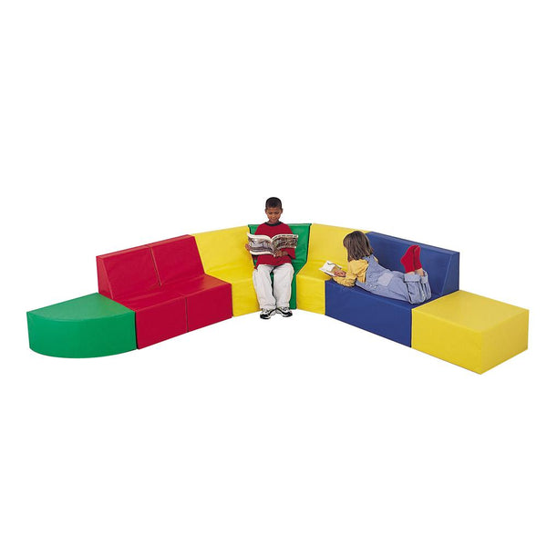 School Age Corner Seating, Multi Color