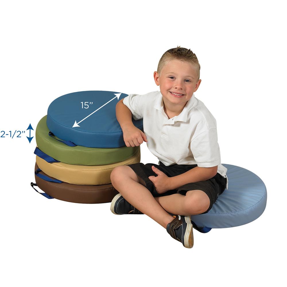 15" Woodland Round Cushions - Set of 5