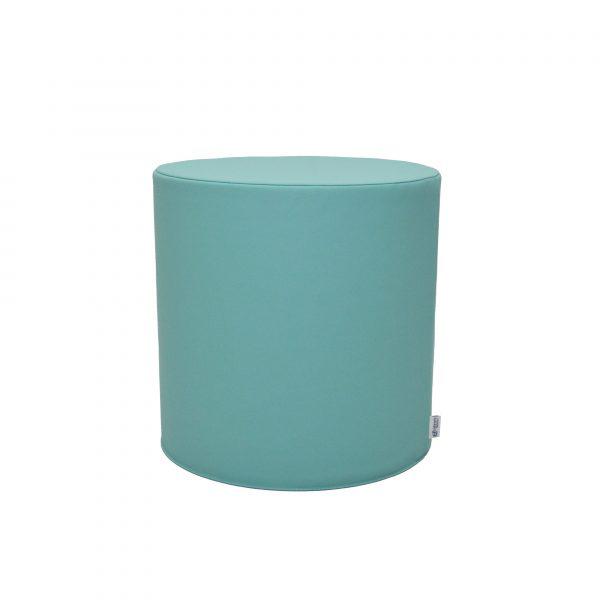 Ottoman - 22 Diameter x 22 H - Tranquility - Aqua