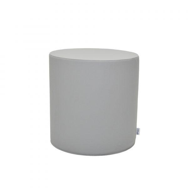 Ottoman - 22 Diameter x 22 H - Tranquility - Gray