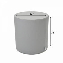Ottoman - 22 Diameter x 22 H - Tranquility - Gray