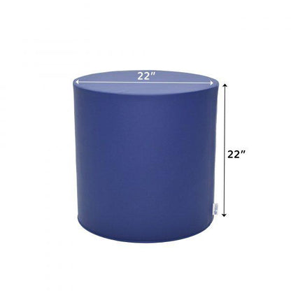 Ottoman - 22 Diameter x 22 H - Tranquility - Navy