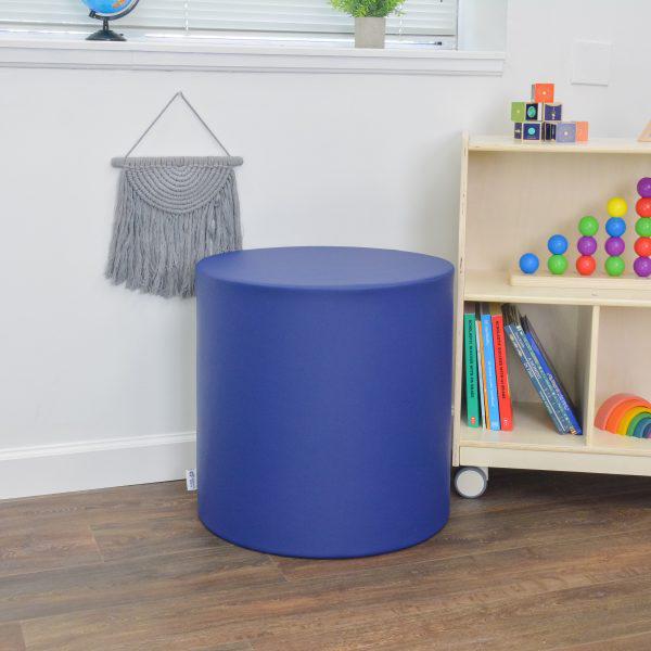 Ottoman - 22 Diameter x 22 H - Tranquility - Navy