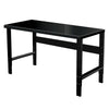 Adjustable Leg Workbench, 60"W x 30"D x 34"H, 708 Midnight Ebony, Includes Legs, Rear Stringer, 12 Gauge Steel Top