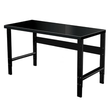 Adjustable Leg Workbench, 60"W x 30"D x 34"H, 708 Midnight Ebony, Includes Legs, Rear Stringer, 12 Gauge Steel Top