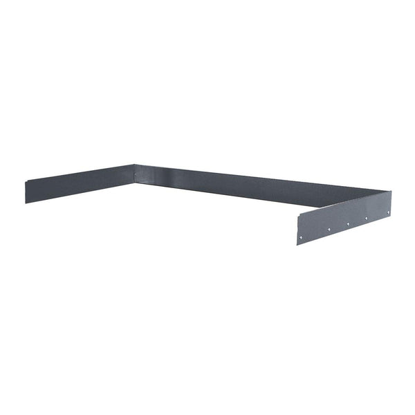 Adjustable Leg Workbench Back & End Stop Kit , 72"W x 36"D x 6"H, 708 Midnight Ebony