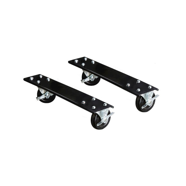 Adjustable Leg Workbench Caster Kit, 36"D, 708 Midnight Ebony