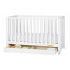 Emma 4-in-1 Convertible Crib with Drawer White