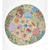 Playground Tea Party Green Kid Rug 6' X 6' Round