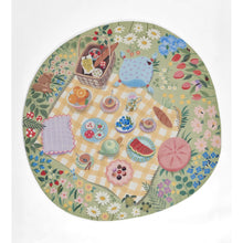 Playground Tea Party Green Kid Rug 6' X 6' Round