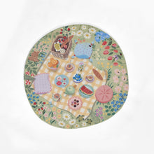 Playground Tea Party Green Kid Rug 4' X 4' Round