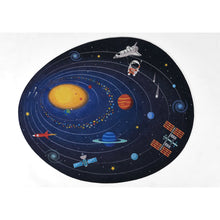 Playground Space Blue Kid Rug 6' X 6'8"