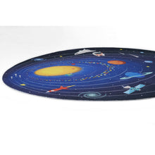 Playground Space Blue Kid Rug 4' X 4'4"