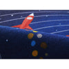 Playground Space Blue Kid Rug 4' X 4'4"