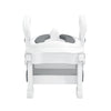Toddler Potty Training Seat with Step Stool Ladder and Handles, Grey