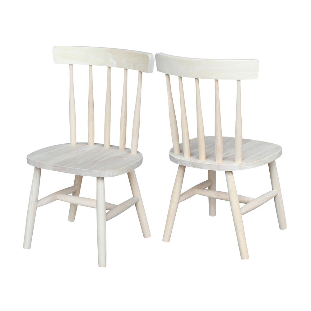 Tot's Chair - Unfinished, Ready to finish set of 2