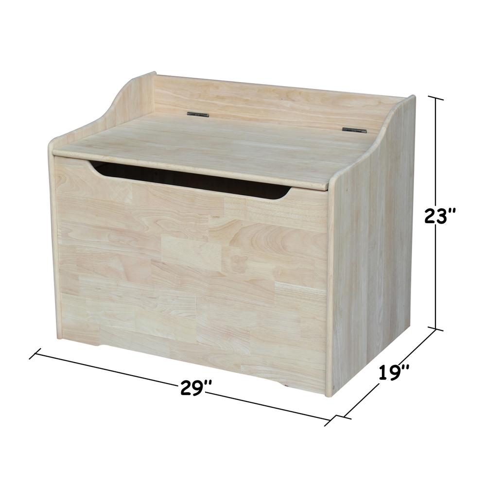 Kids Storage Box, Unfinished, Brown