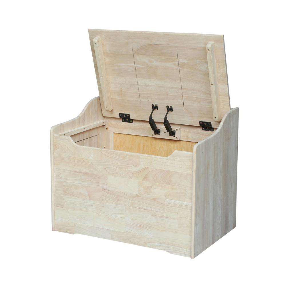 Kids Storage Box, Unfinished, Brown