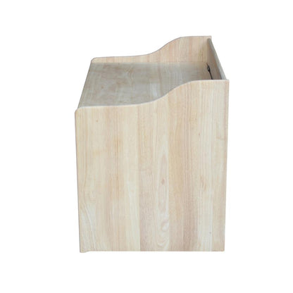 Kids Storage Box, Unfinished, Brown