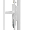 vidaXL Garden Gate Steel 39.4"x68.9" White
