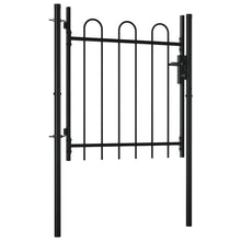 vidaXL Single Door Fence Gate with Hoop Top 39.4" x 29.5"