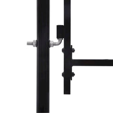vidaXL Single Door Fence Gate with Hoop Top 39.4" x 29.5"