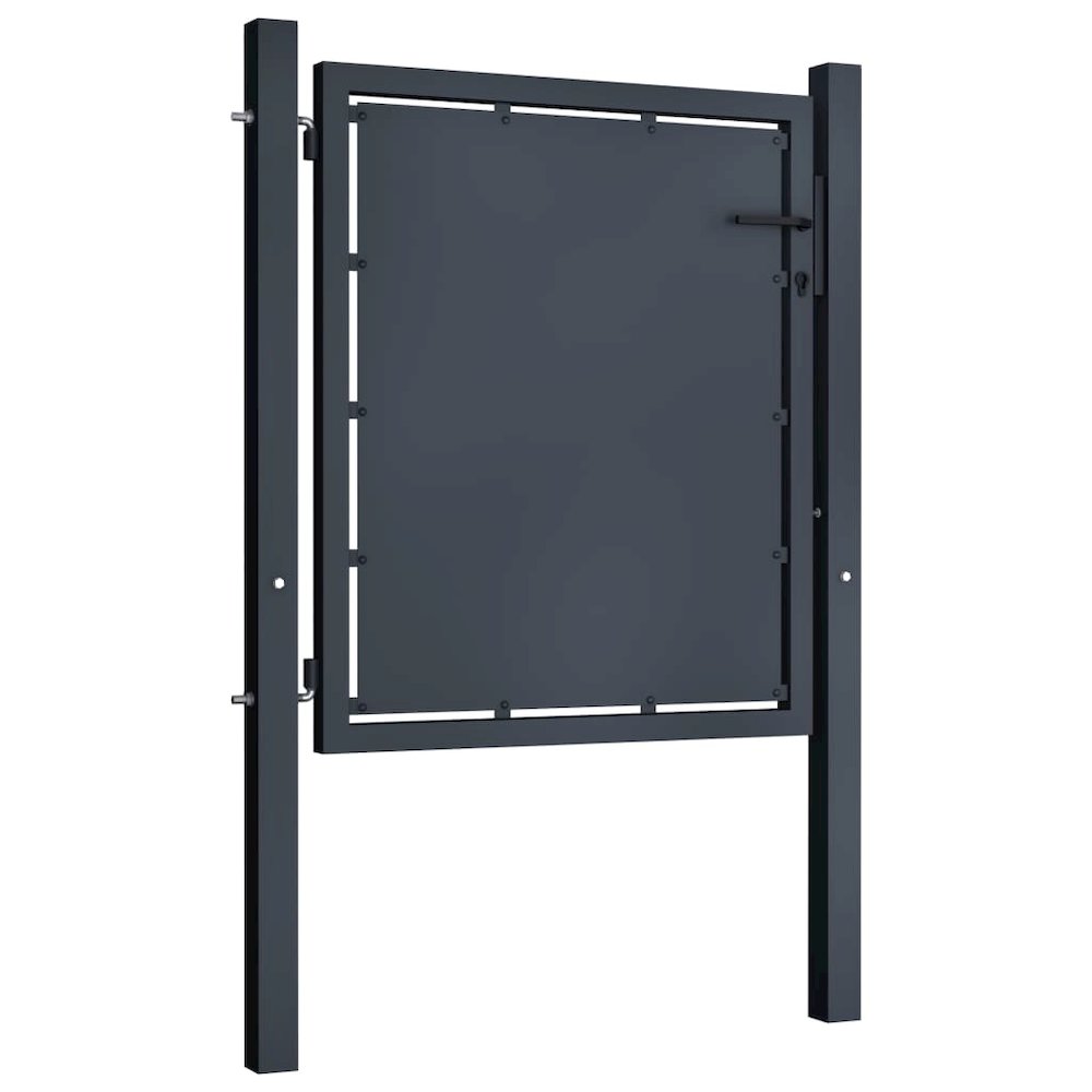 vidaXL Garden Gate Steel 39.4"x29.5" Anthracite 4517