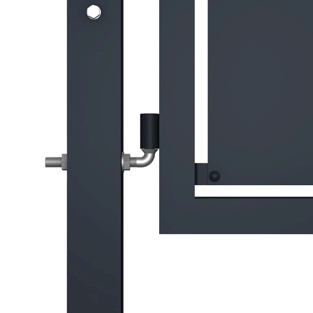 vidaXL Garden Gate Steel 39.4"x29.5" Anthracite 4517