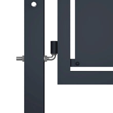vidaXL Garden Gate Steel 39.4"x29.5" Anthracite 4517