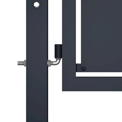 vidaXL Garden Gate Steel 39.4"x39.4" Anthracite 4518