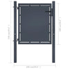 vidaXL Garden Gate Steel 39.4"x39.4" Anthracite 4518