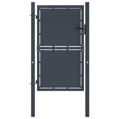 vidaXL Garden Gate Steel 39.4"x78.7" Anthracite 4522