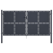 vidaXL Garden Gate Steel 118.1"x68.9" Anthracite 4527